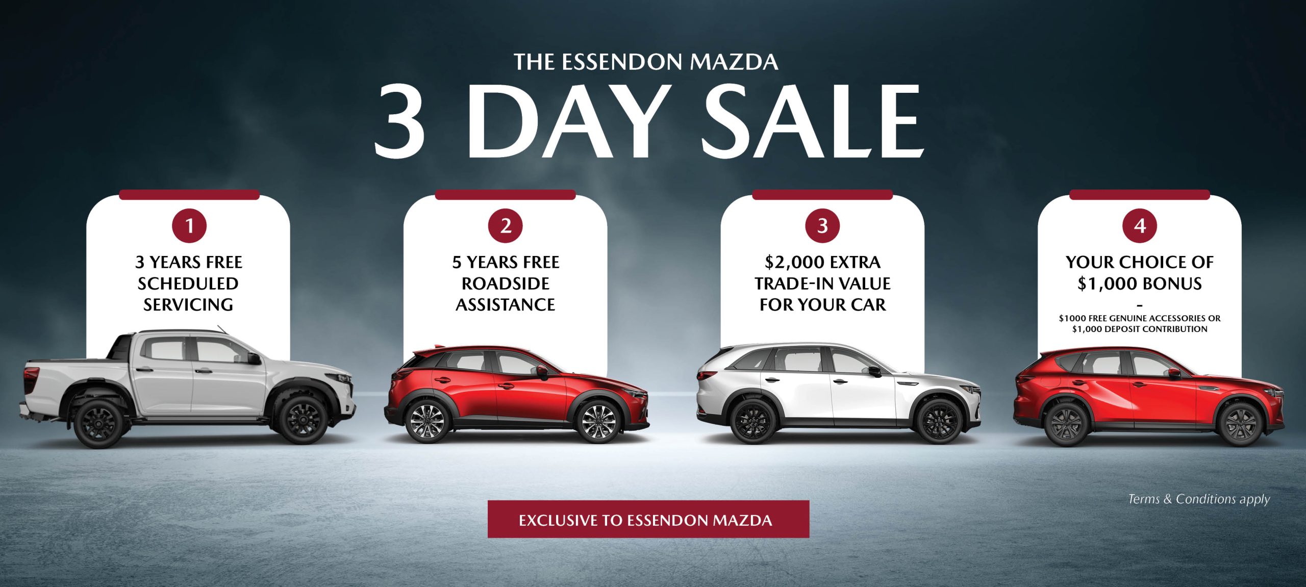 Essendon Mazda 3 Day Sale